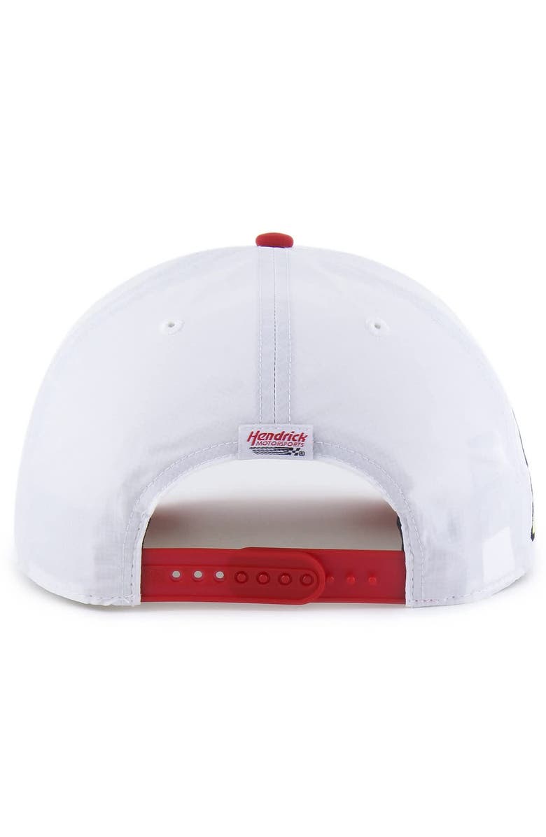 '47 Men's '47 White/Red William Byron brrr° Axalta Rope Hitch Adjustable Hat, Alternate, color, White