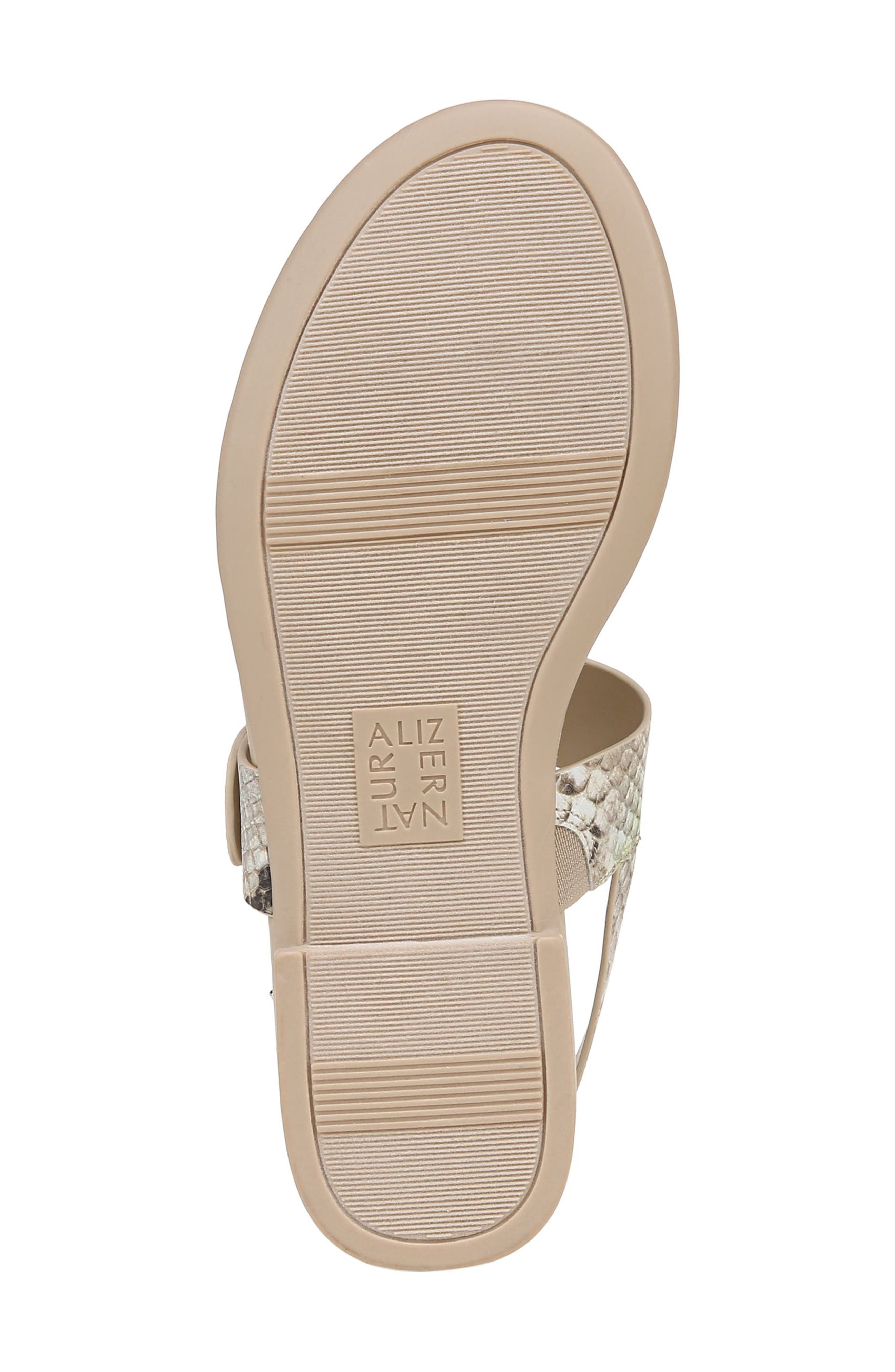 Taylor Slingback Flip Flop, Alternate, color, LIME FAUX SNAKE LEATHER