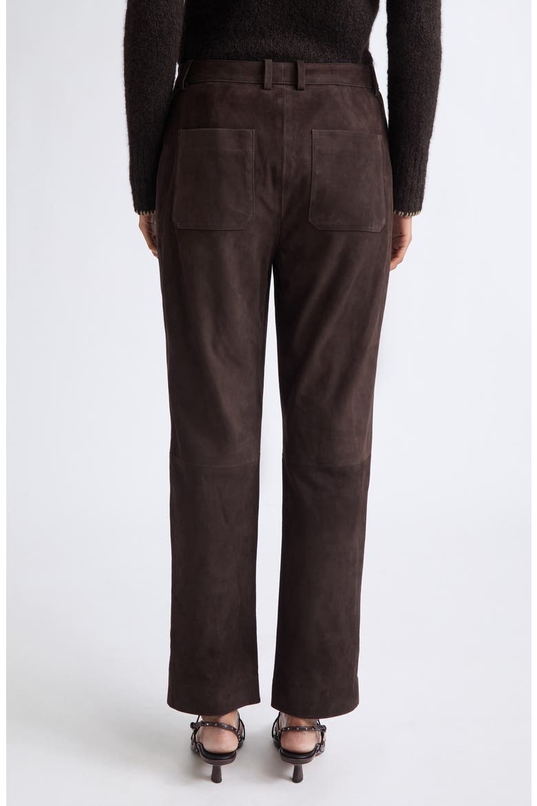 Mid-Rise Suede Pants, Alternate, color, MIDLAND