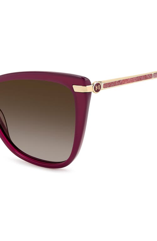 Carolina Herrera 57mm Cat Eye Sunglasses In Pink