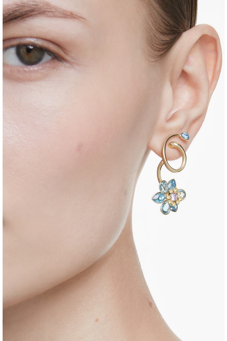 Idyllia Floral Charm Jacket Earrings, Alternate, color, MULTI