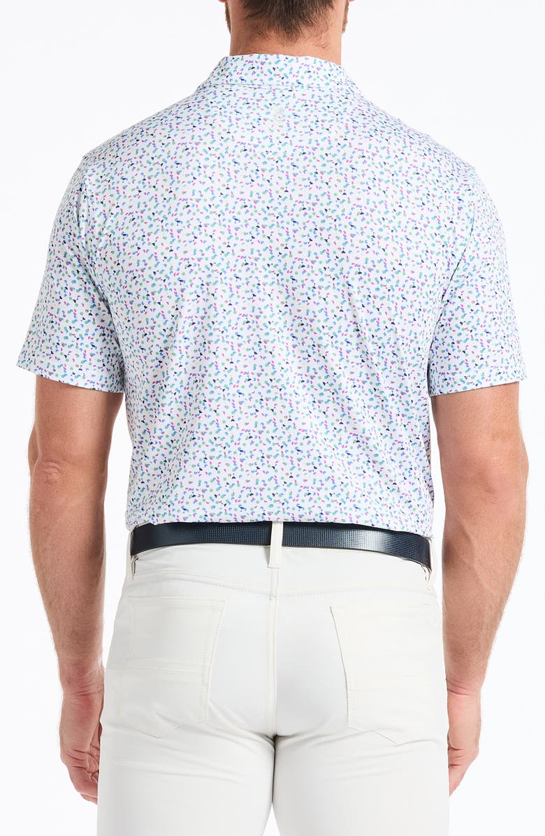 Robert Graham Dayton Short Sleeve Performance Polo, Alternate, color, White