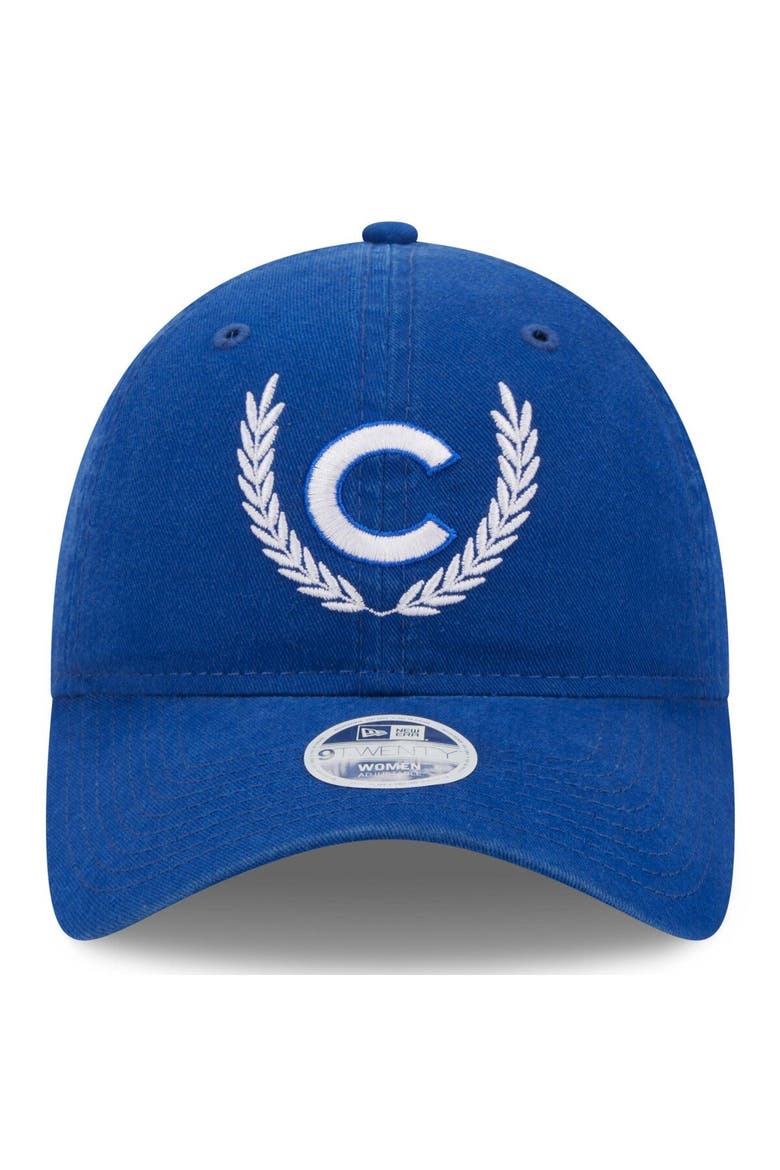 Women's New Era Royal Chicago Cubs Leaves 9TWENTY Adjustable Hat, Alternate, color, Royal