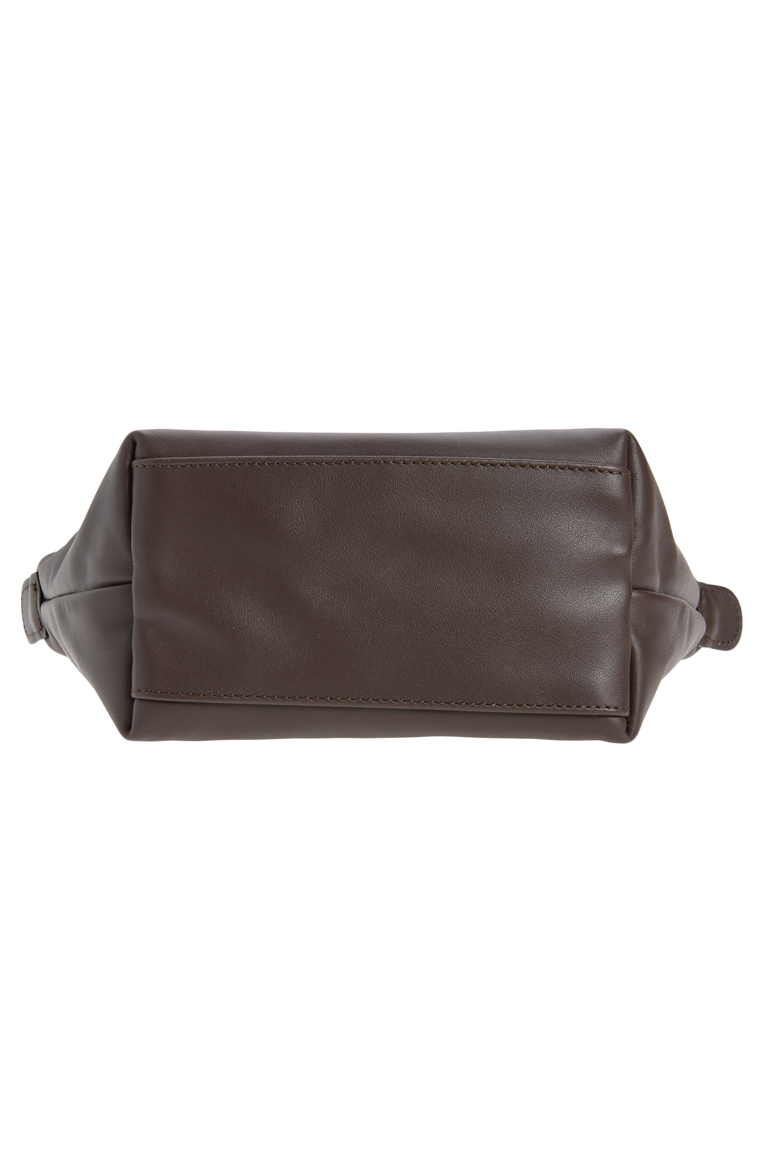 Longchamp Extra Small Le Pliage Xtra Leather Top Handle Bag, Alternate, color, Mocha