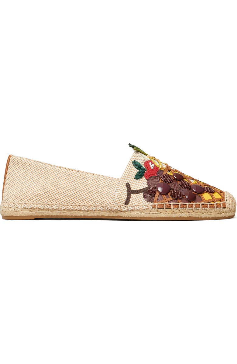 Tory Burch Fruit Appliqué Espadrille, Alternate, color,