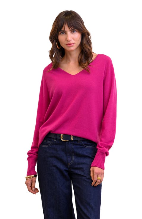Geelong Wool Slouch V-Neck Sweater