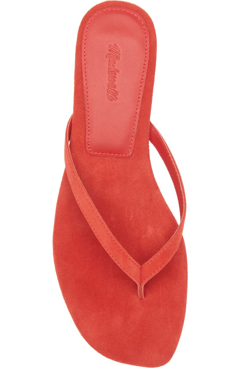 Madewell The Chiara Kitten Heel Sandal, Alternate, color, Bandana Red