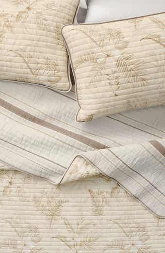 Woven & Weft Tropical Floral Cotton Quilt & Sham Set