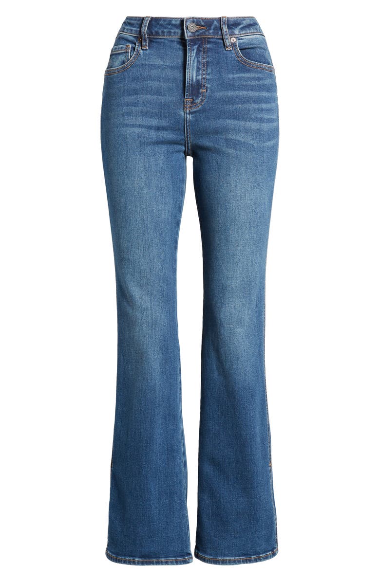 HIDDEN JEANS Side Slit Mid Rise Bootcut Jeans, Alternate, color, Dark Wash
