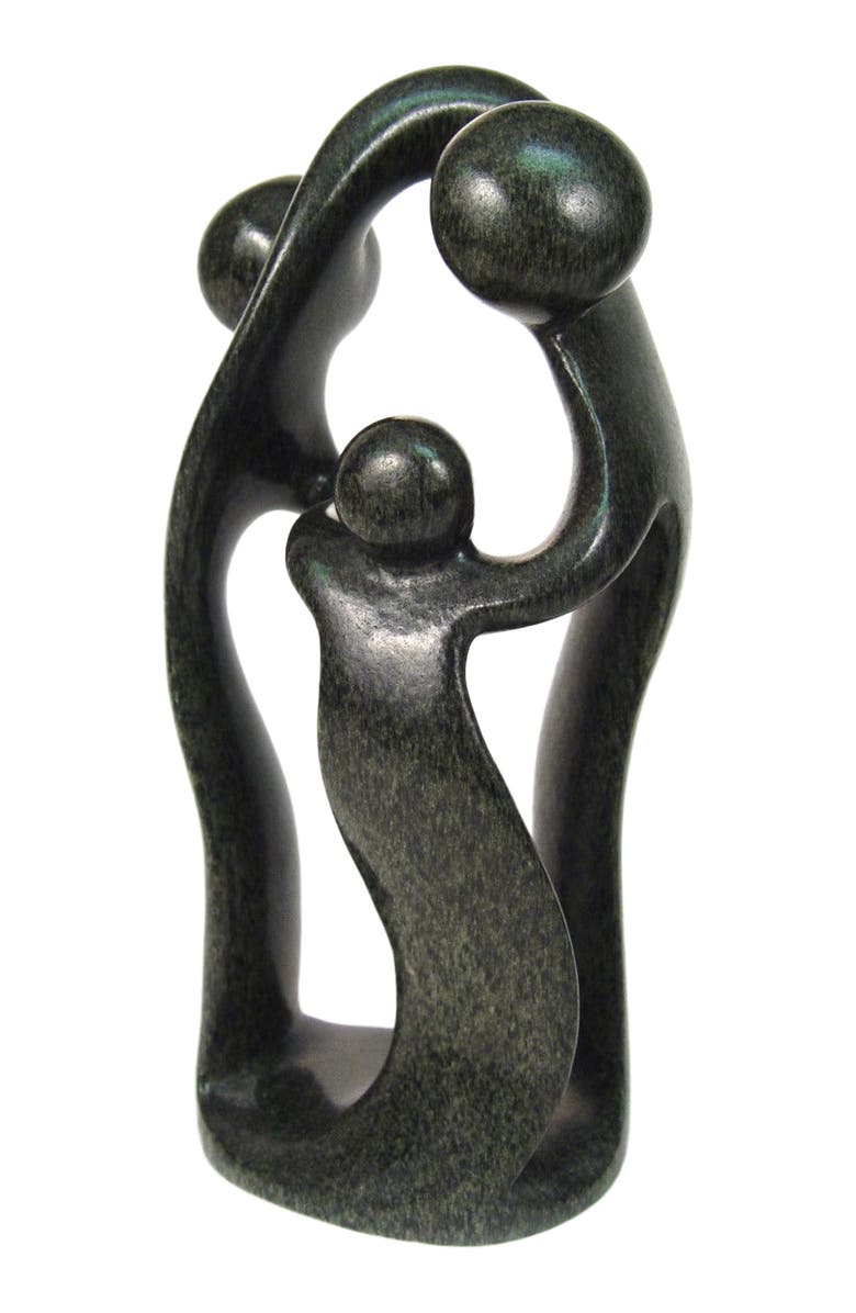 Mbare Dancing Family of 3, Alternate, color, Black