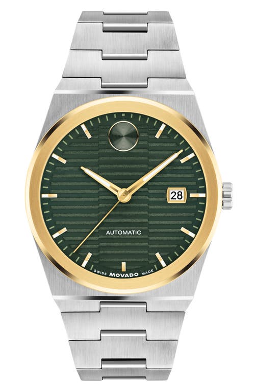 Movado Men's Bold Quest Swiss Automatic Stainless-steel Watch, 39mm In Green