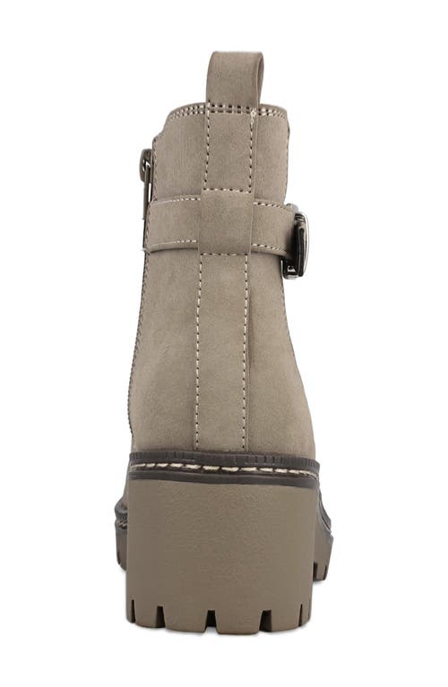Mia Elis Block Heel Boot In Gray