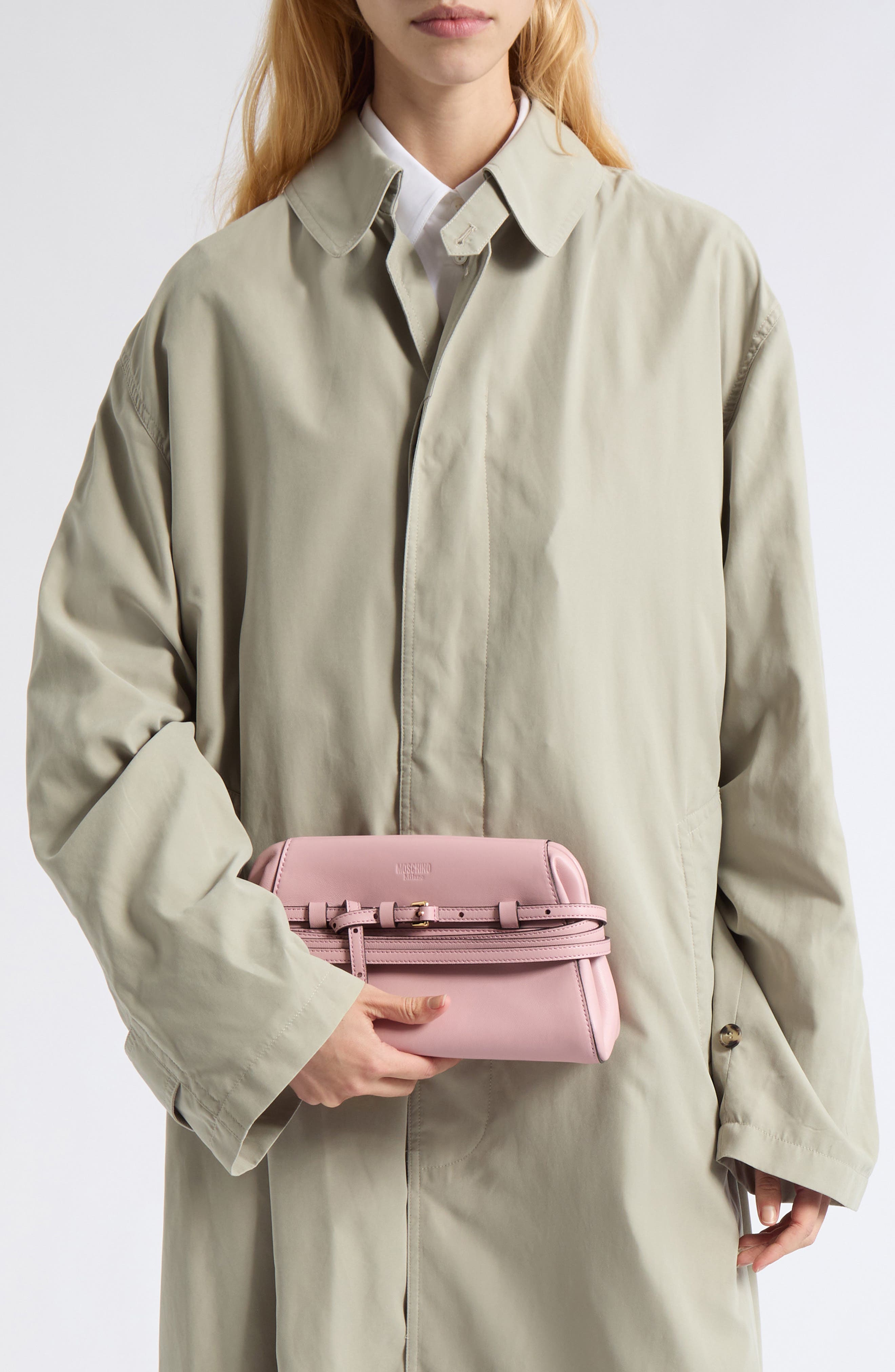 Soft Leather Crossbody Bag, Alternate, color, PINK