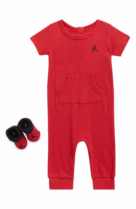 Jumpman Short Sleeve Coverall & Booties Set