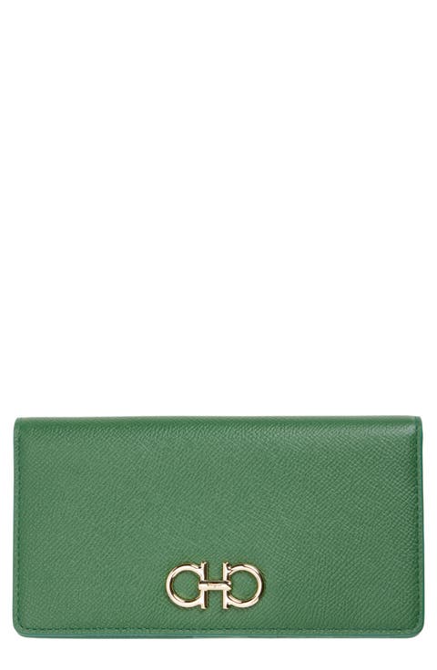 Gancini Leather Continental Wallet