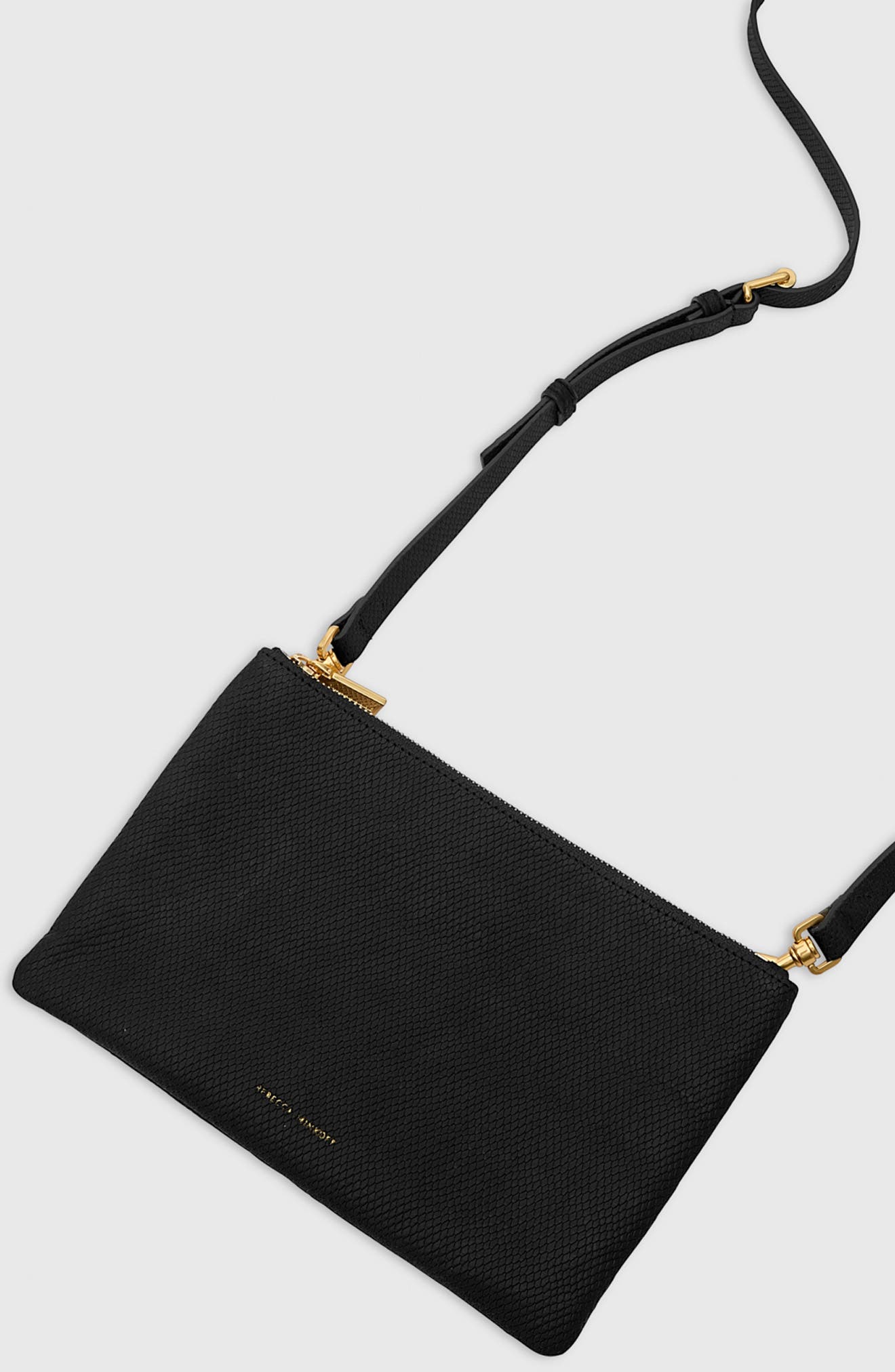 Rebecca Minkoff Resin Top Handle Tote Bag, Alternate, color, Black