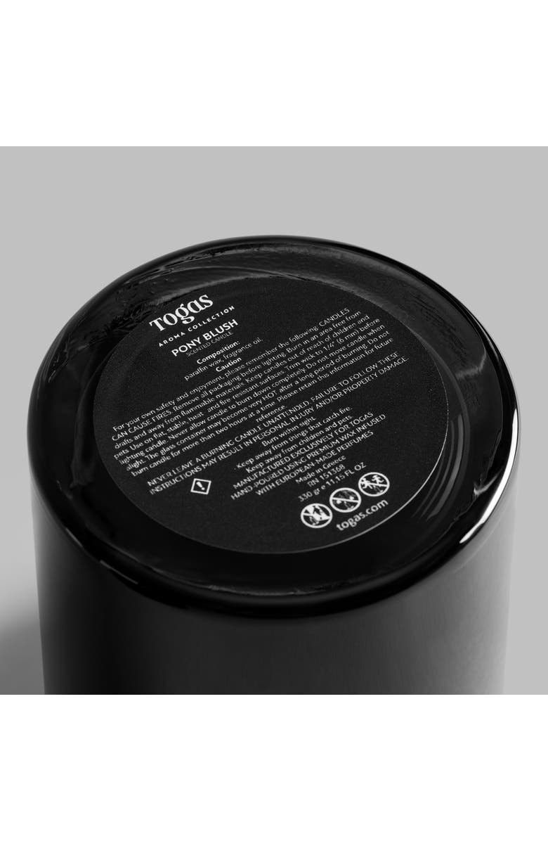 Togas Peony Blush Aroma Candle, Alternate, color, Black