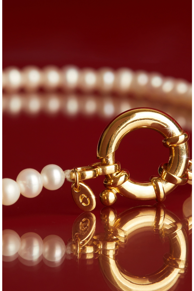 Pearl Aura Beaded Necklace, Alternate, color, Yellow Gold Vermeil