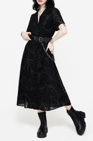 Disturbia Lunafern Fern Midi Shirt Dress