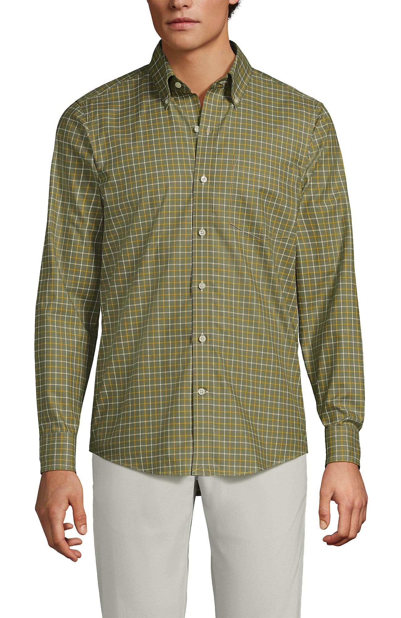 selected River Stone Green/Gold Plaid