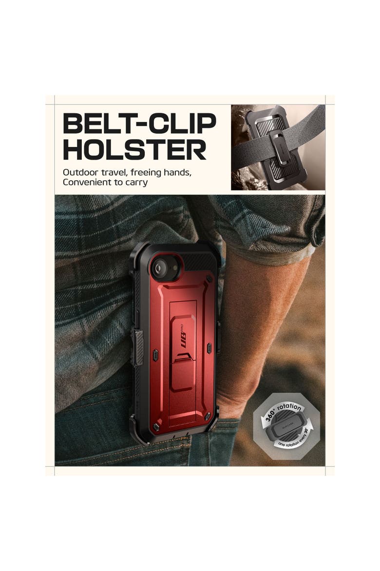 UB PRO Series iPhone 16e Rugged Case, Alternate, color, Ruddy - iPhone 16e