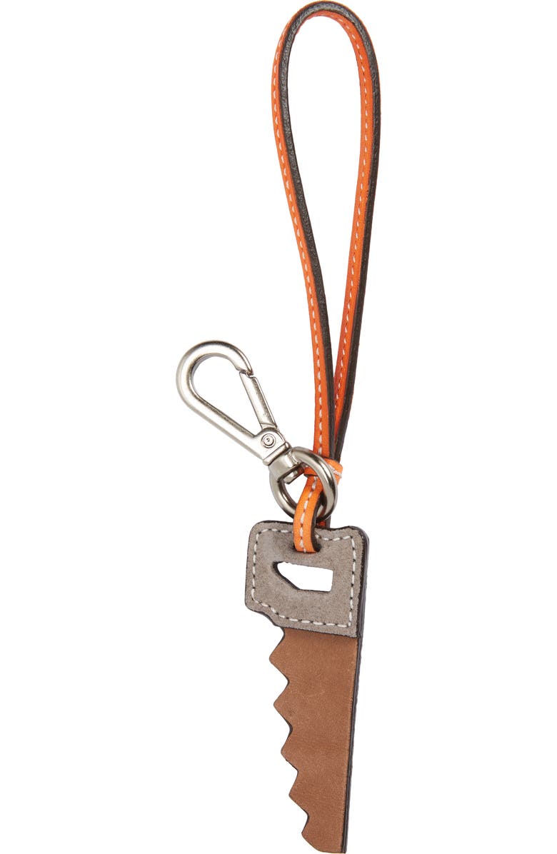 Jacquemus Clés Scie Saw Leather Bag Charm, Main, color,