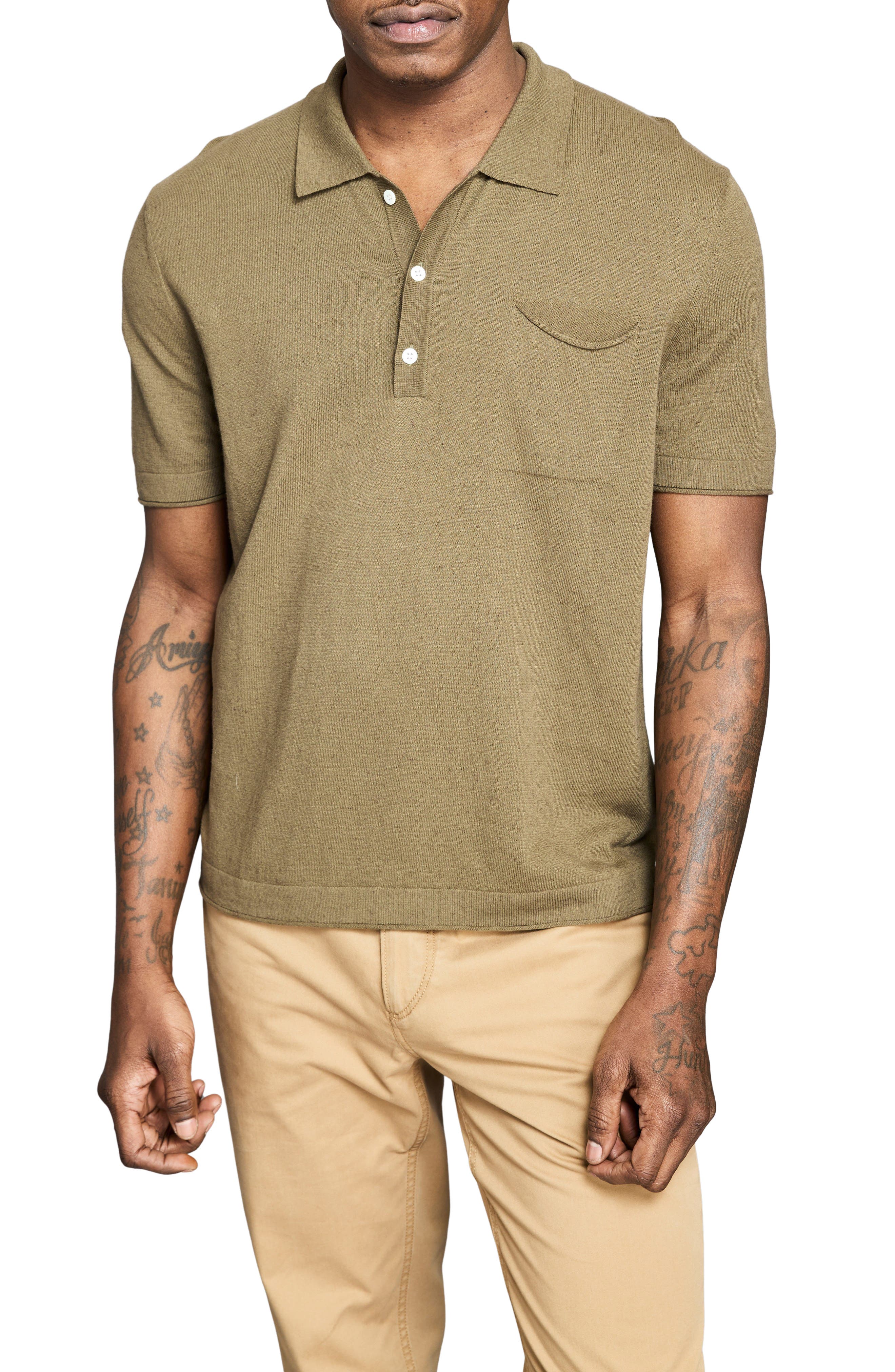 Cotton & Linen Blend Polo