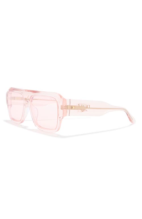 Dezi Miami 56mm Flat Top Sunglasses In Crystal Pink