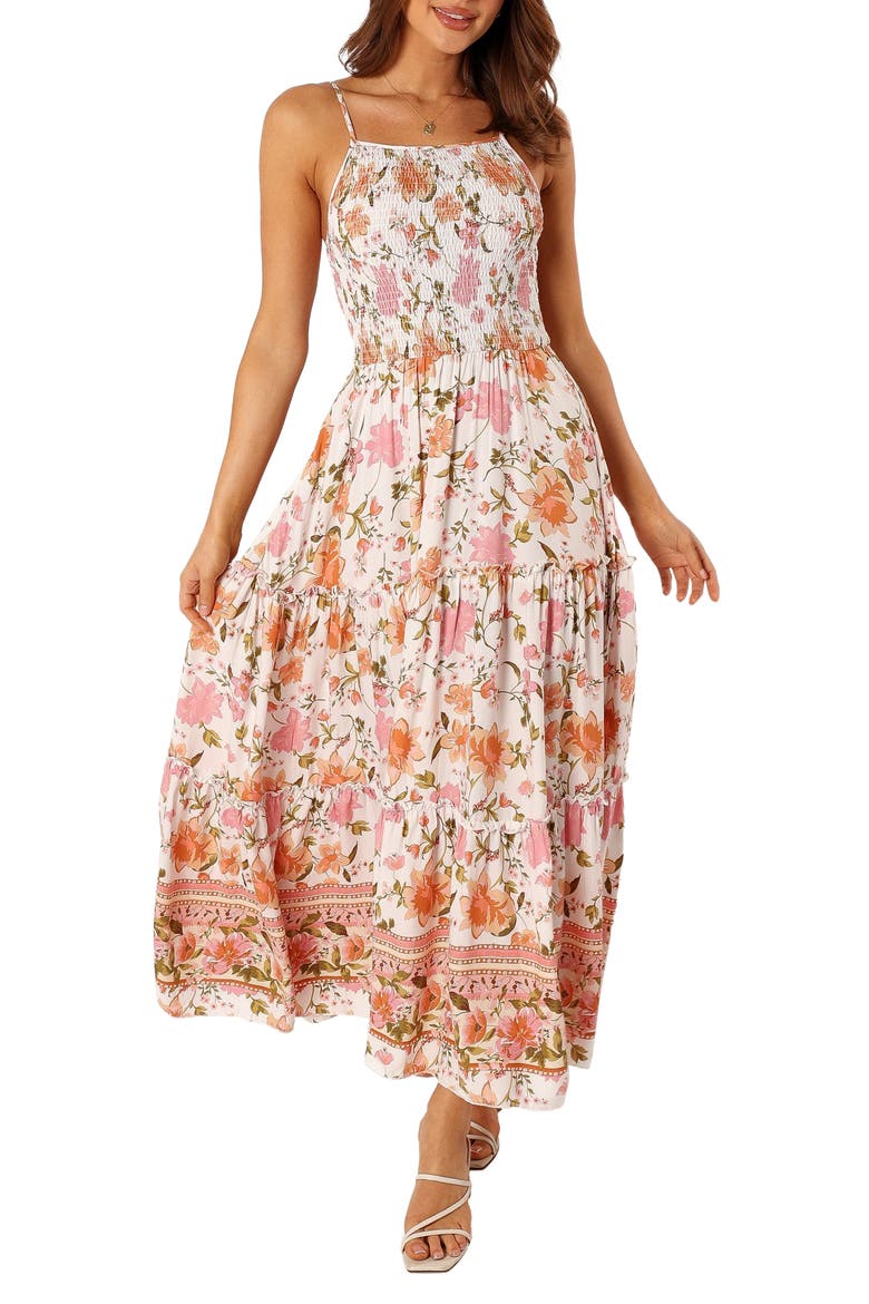 Tarah Floral Smocked Sundress, Main, color, ANGELICA PRINT