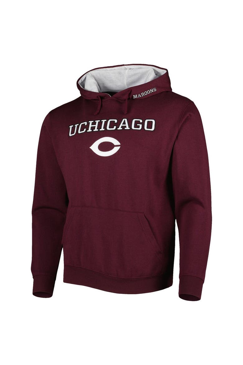 Men's Colosseum Maroon UChicago Maroons Isle Pullover Hoodie, Alternate, color, Maroon