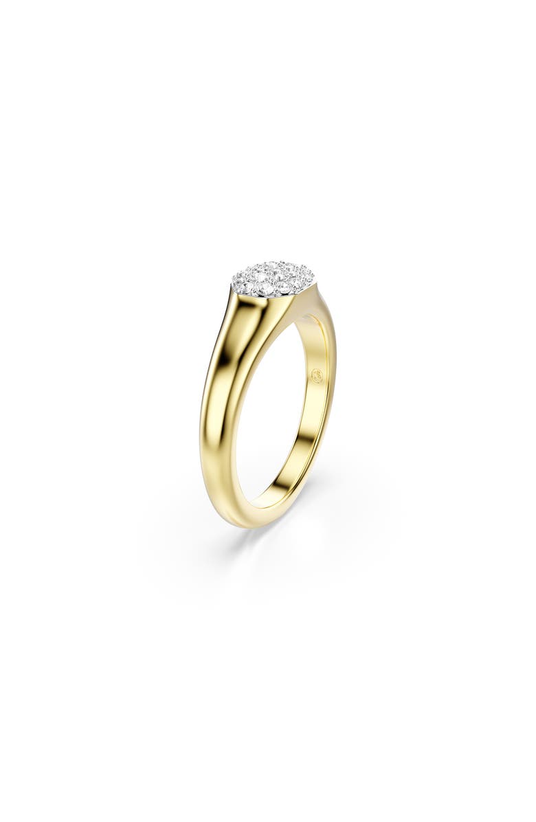 Swarovski Dextera Crystal Ring, Alternate, color, Gold/ White