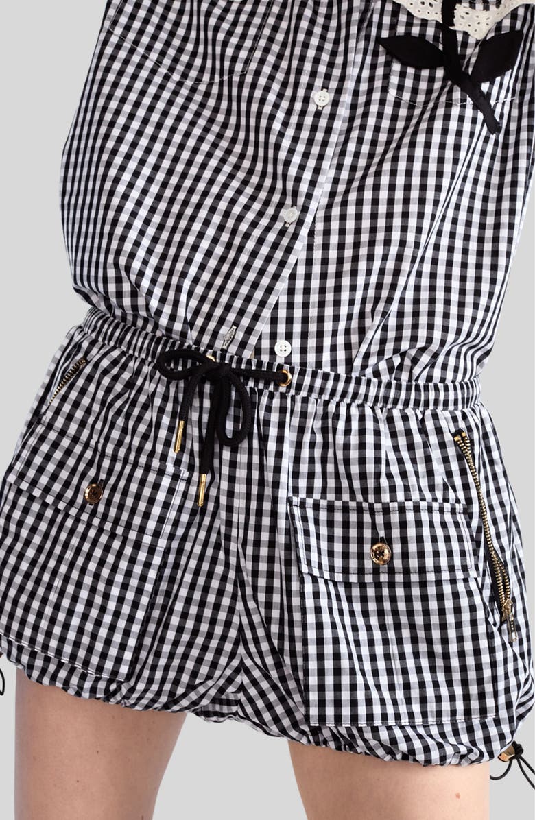 Cynthia Rowley Geneva Gingham Cargo Shorts, Alternate, color, 