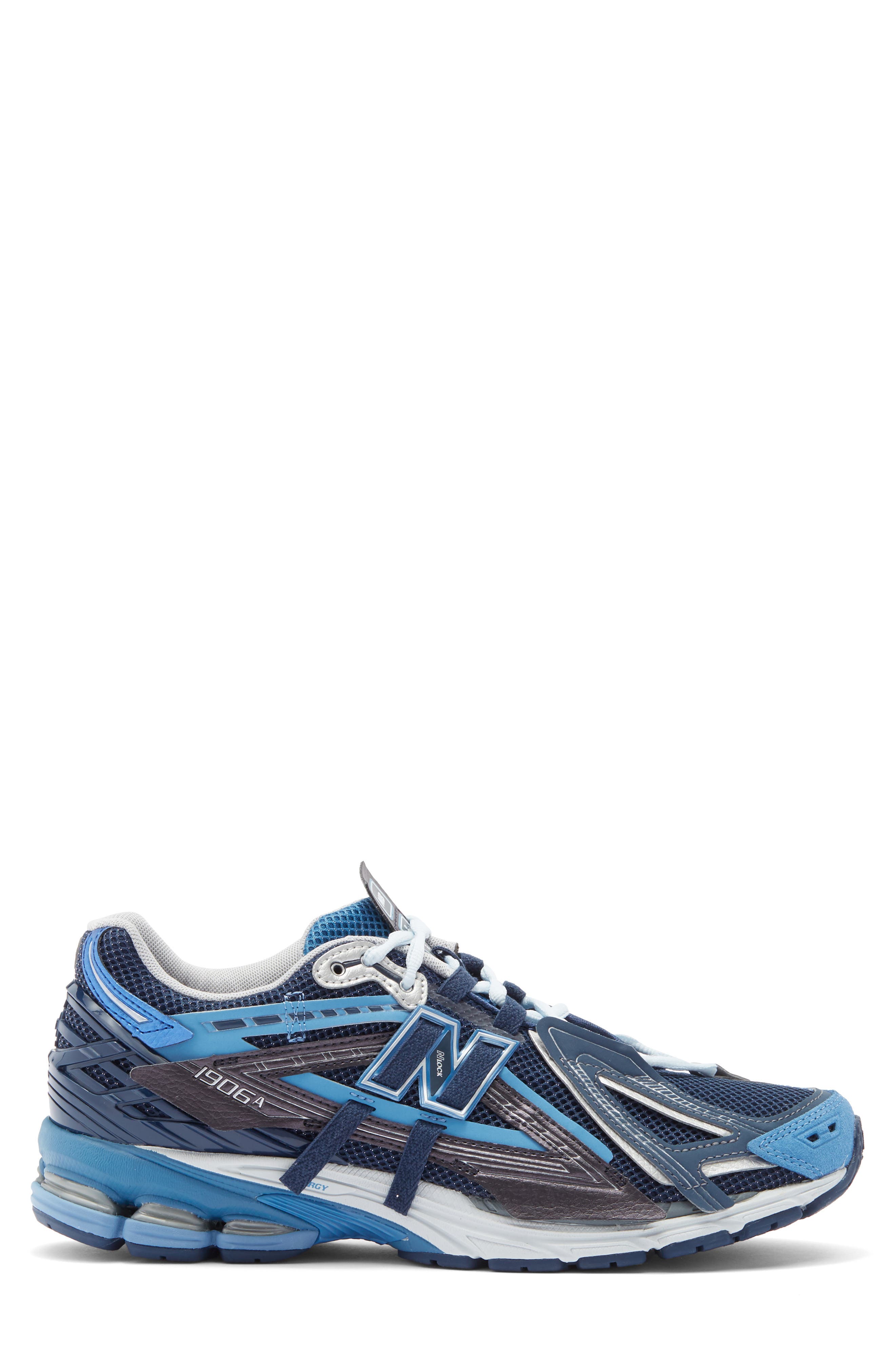 New Balance Gender Inclusive 1906A Running Shoe, Alternate, color, Sea Stone/ Nb Navy