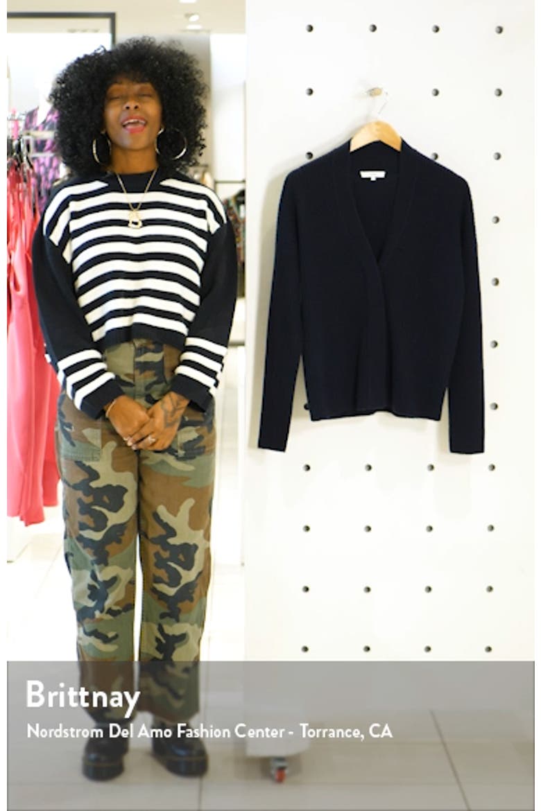 Rib Wool & Cashmere Cardigan video