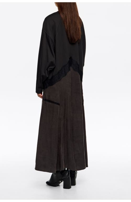 Bimba Y Lola Lace 2 1 Sweatshirt Dress In Multi