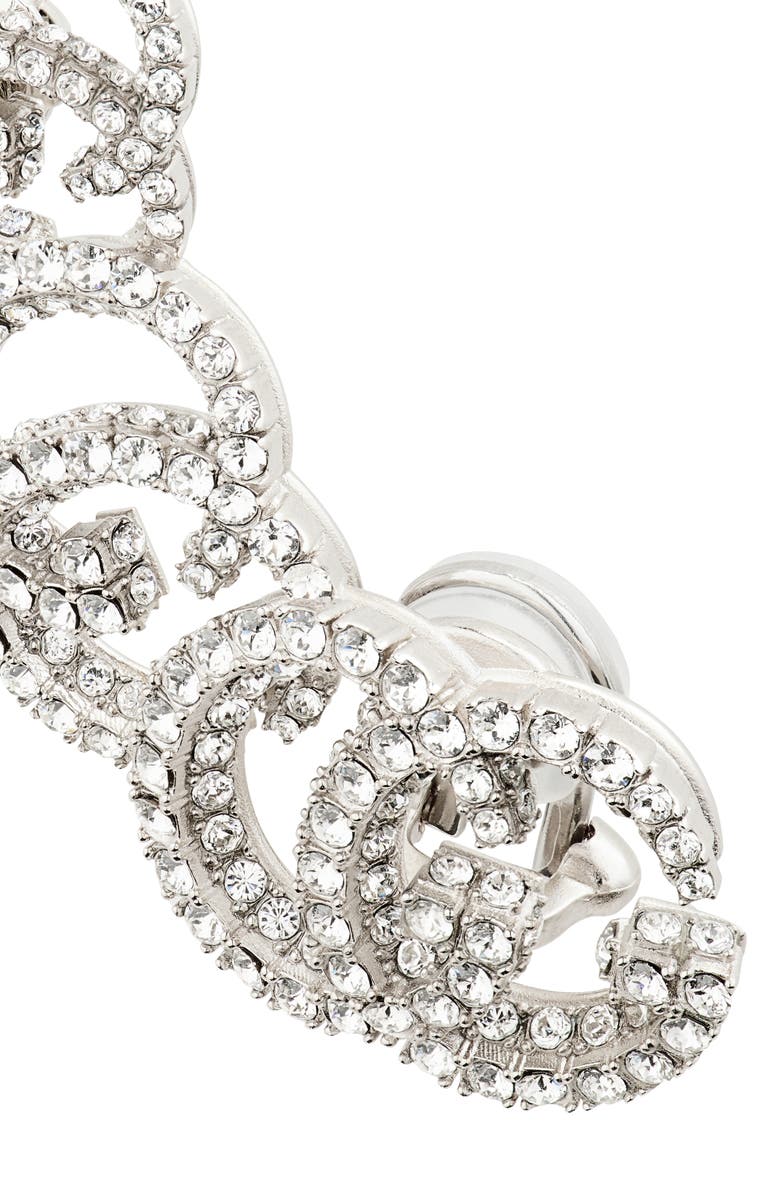 Gucci GG Crystal Pavé Single Ear Crawler, Alternate, color, 