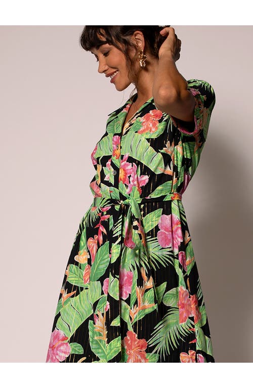 Tori Richard Midnight Blossom Linny Dress In Black