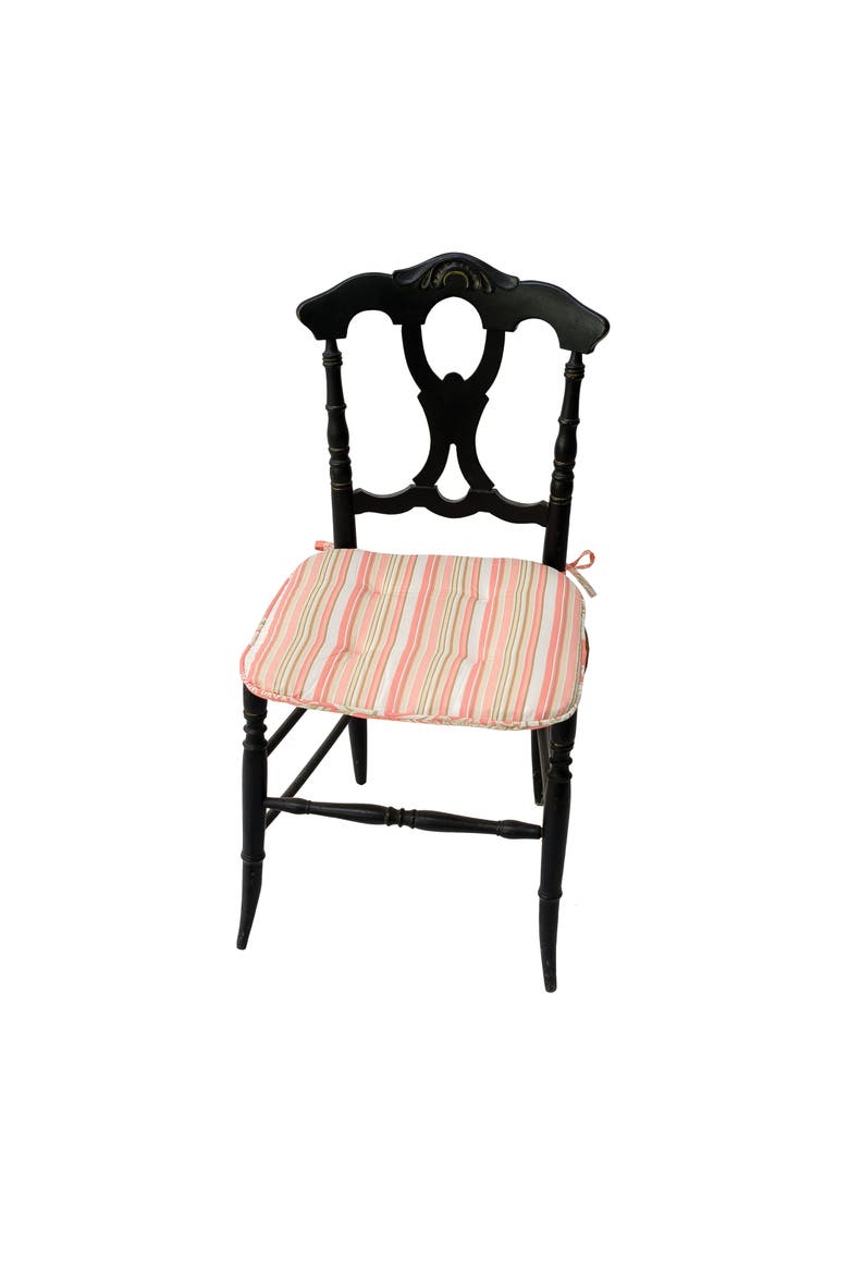 Pink Nautical Shells & Coral Single Chair Pad Cushion 17", Alternate, color, Blue