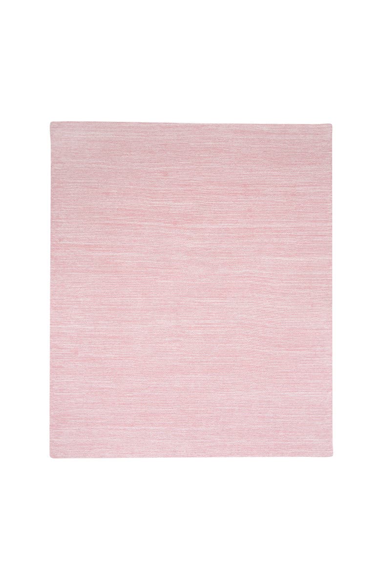 Lambs & Ivy Signature 100% Cotton Marl Textured Knit Baby Blanket, Alternate, color, Pink