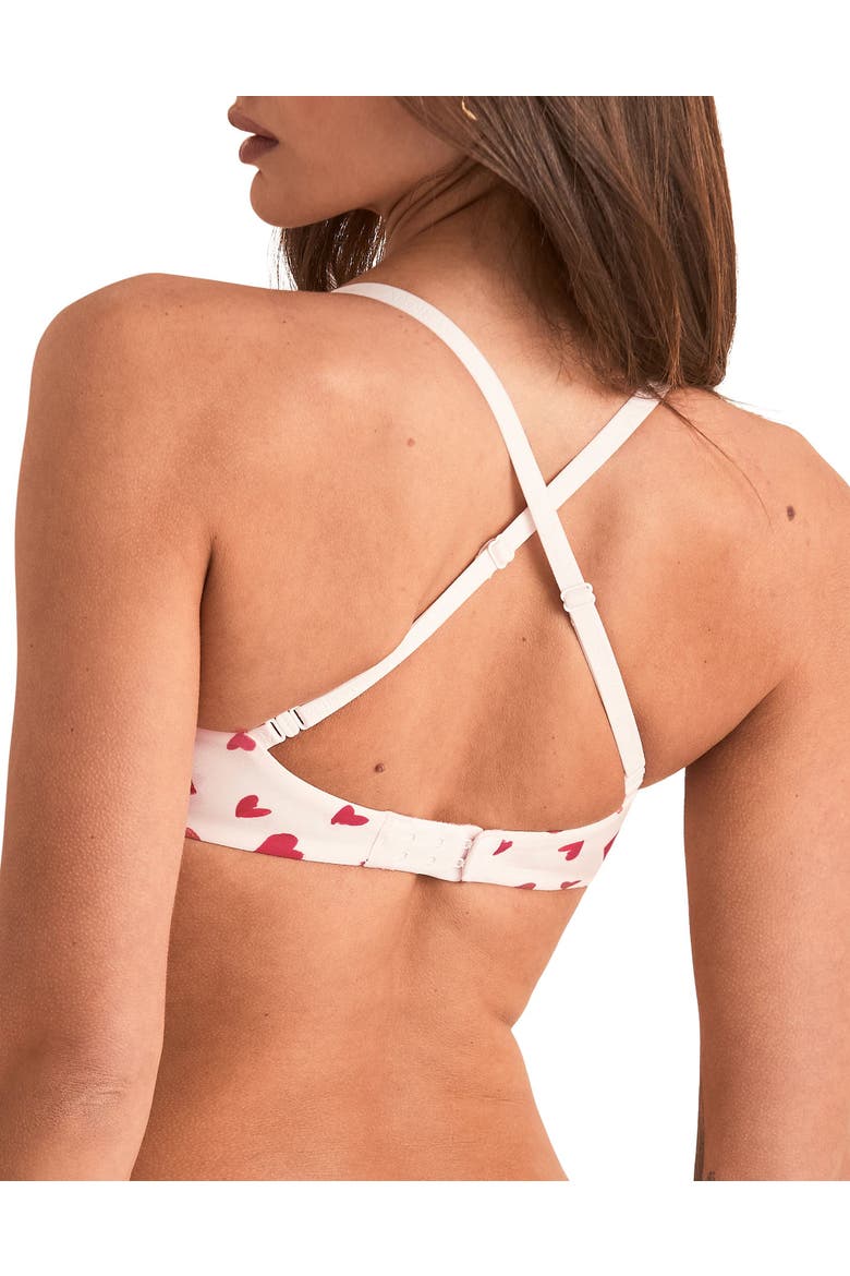 Valory Contour Plunge Bra, Alternate, color, Heart pink