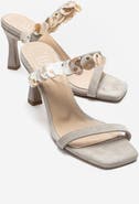 Forever & Always Shoes Arund Leather Stiletto Ankle Strap Sandal