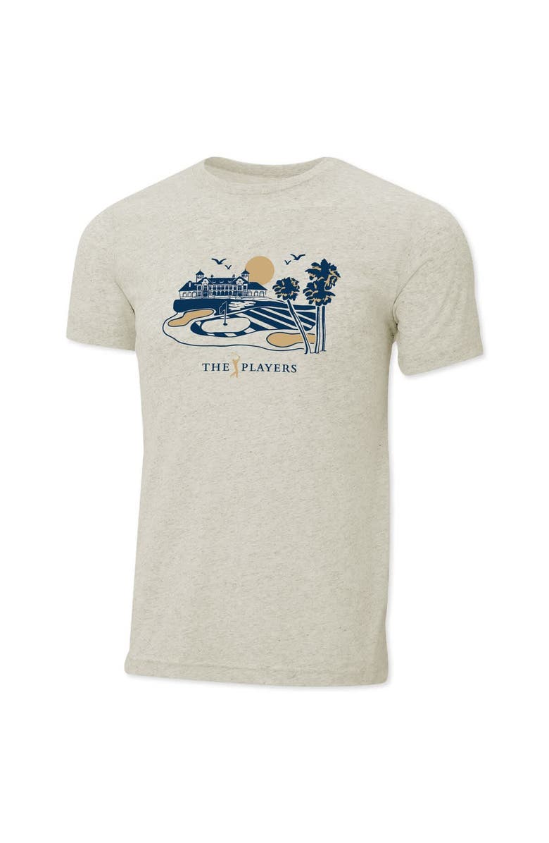 AHEAD Men's Ahead  Cream THE PLAYERS Clubhouse Instant Classic Tri-Blend T-Shirt, Alternate, color, Cream