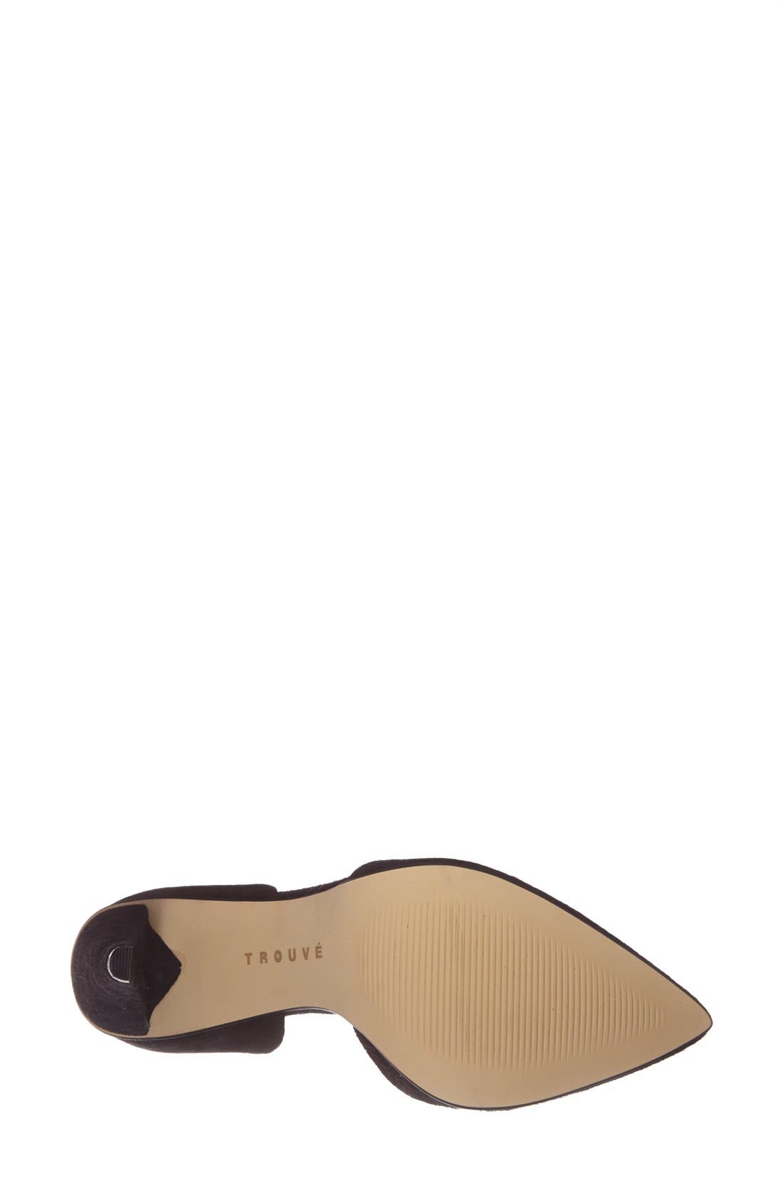 'Devina' d'Orsay Pump, Alternate, color, BLACK HAIRCALF