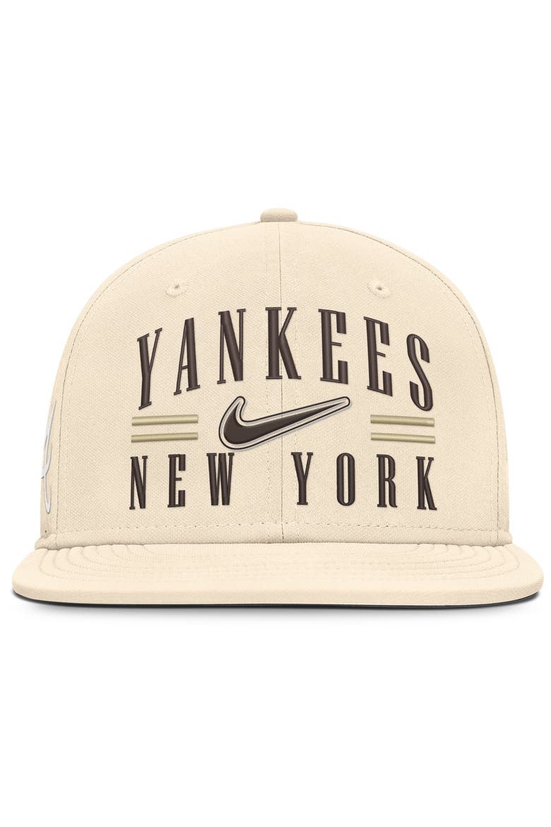 Men's Nike Natural New York Yankees True Dri-FIT AeroBill Fitted Hat, Alternate, color, Natural