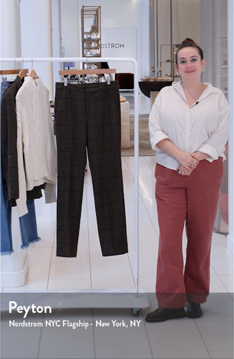 Check Straight Leg Twill Pants, sales video thumbnail
