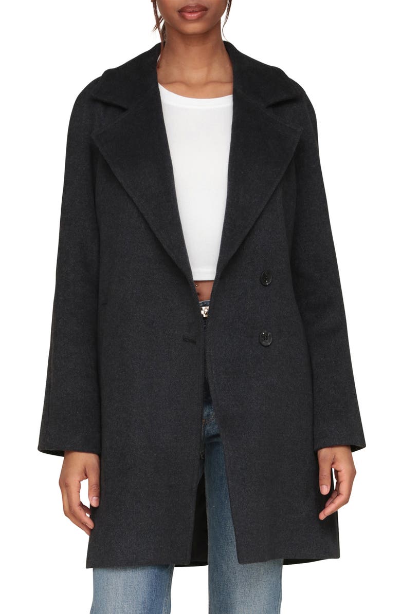 Avec Les Filles Walker Notch Lapel Coat, Main, color,