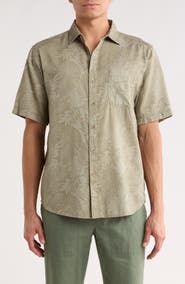 Tommy Bahama Luau Leaves Short Sleeve Button-Up Shirt