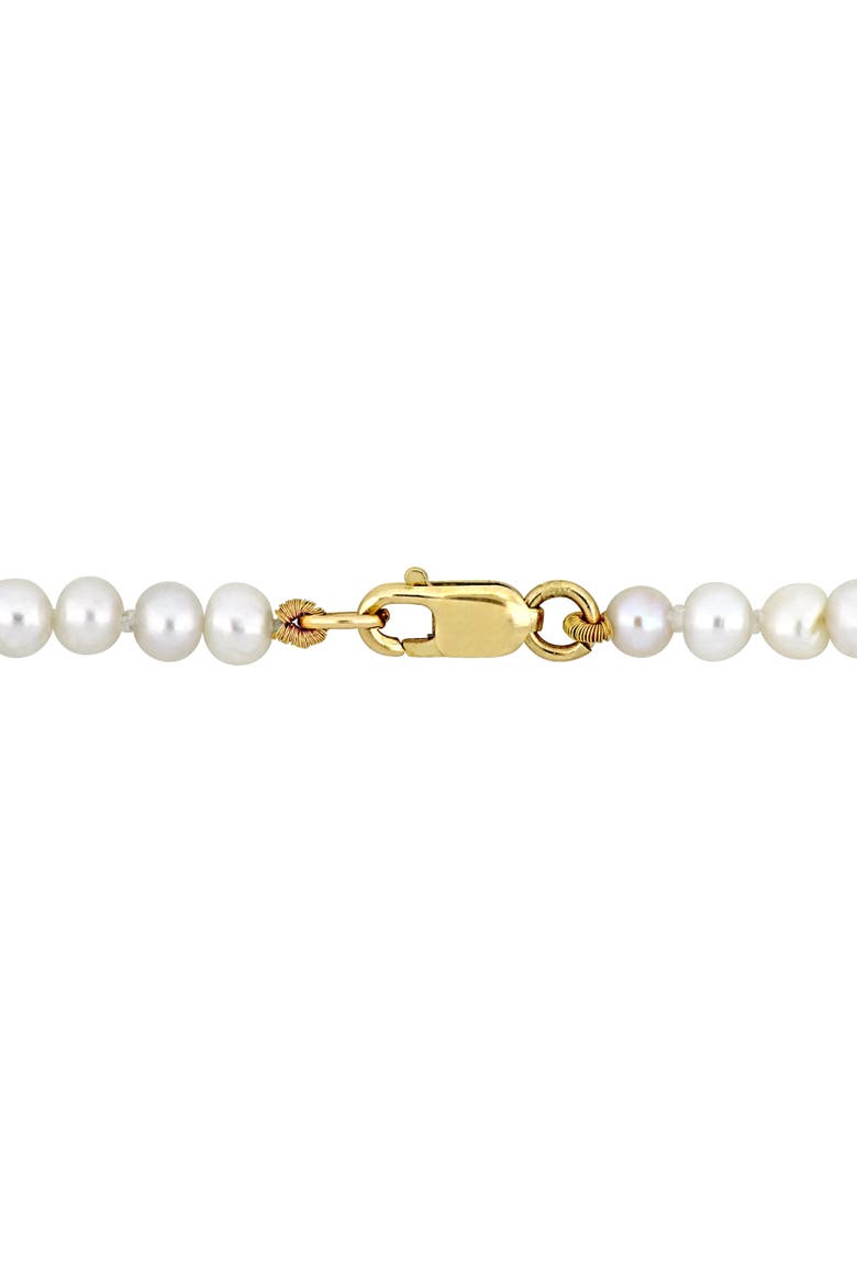 2-Piece Set Cultured Pearl Necklace & Bracelet 14k, Alternate, color, White Pearl