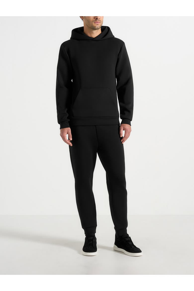Neoprene Minimal Tapered Fit Cuffed Joggers, Alternate, color, Black