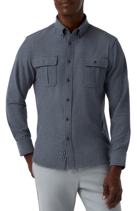 Upstate Twill Flannel Button Down Shirt
